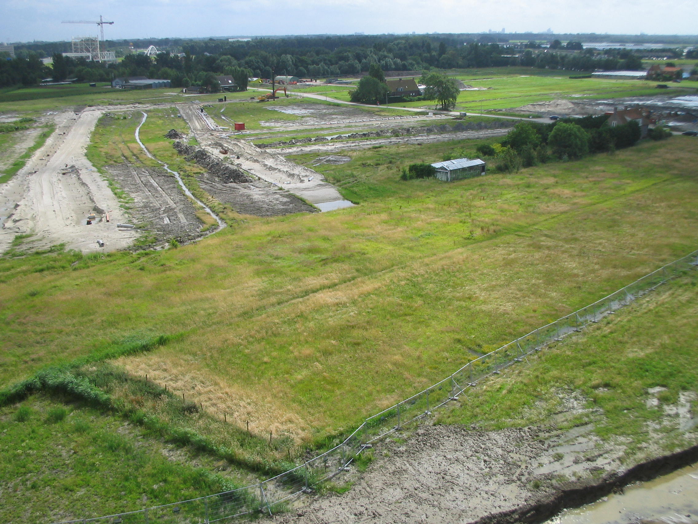 Nieuw-Rhijngeest, terrein tijdens eerste paal